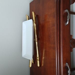 Brass Decor Sculpture with Dish